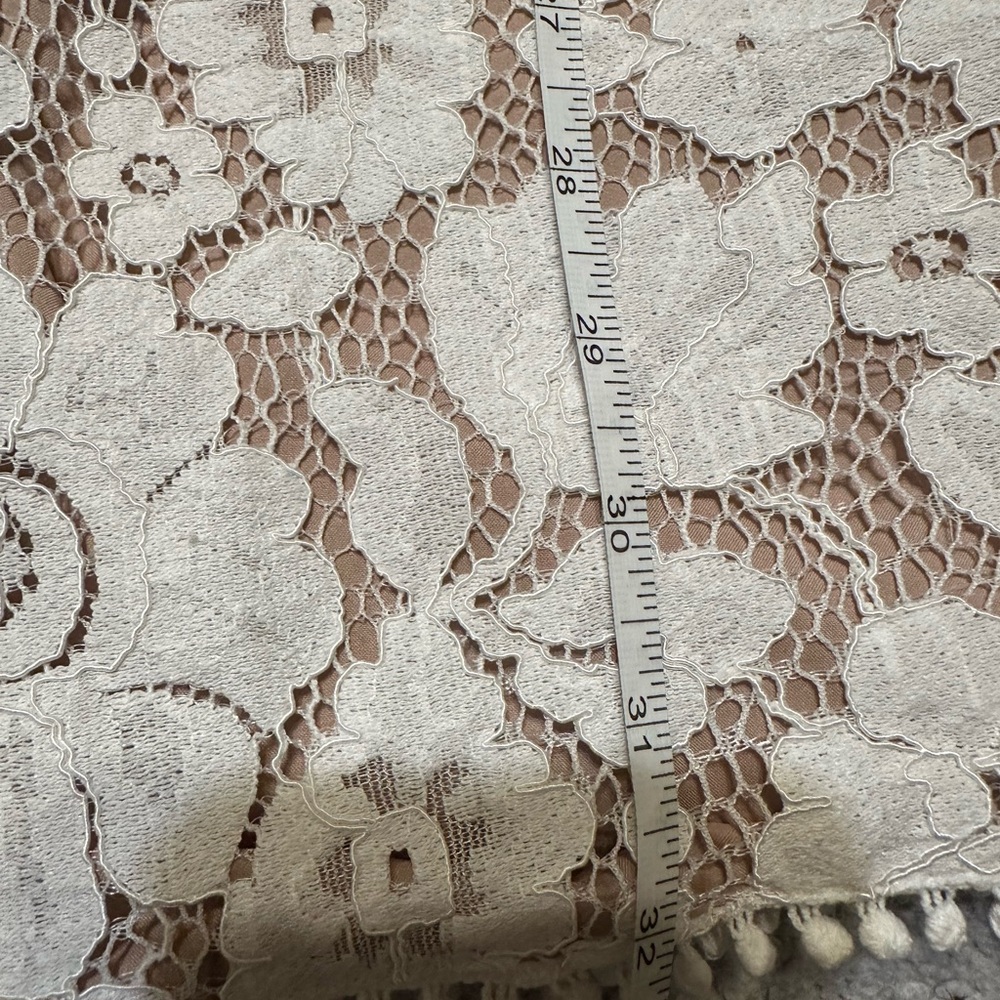 Vince Camuto Cream Floral Lace Dress - Picture 12 of 14